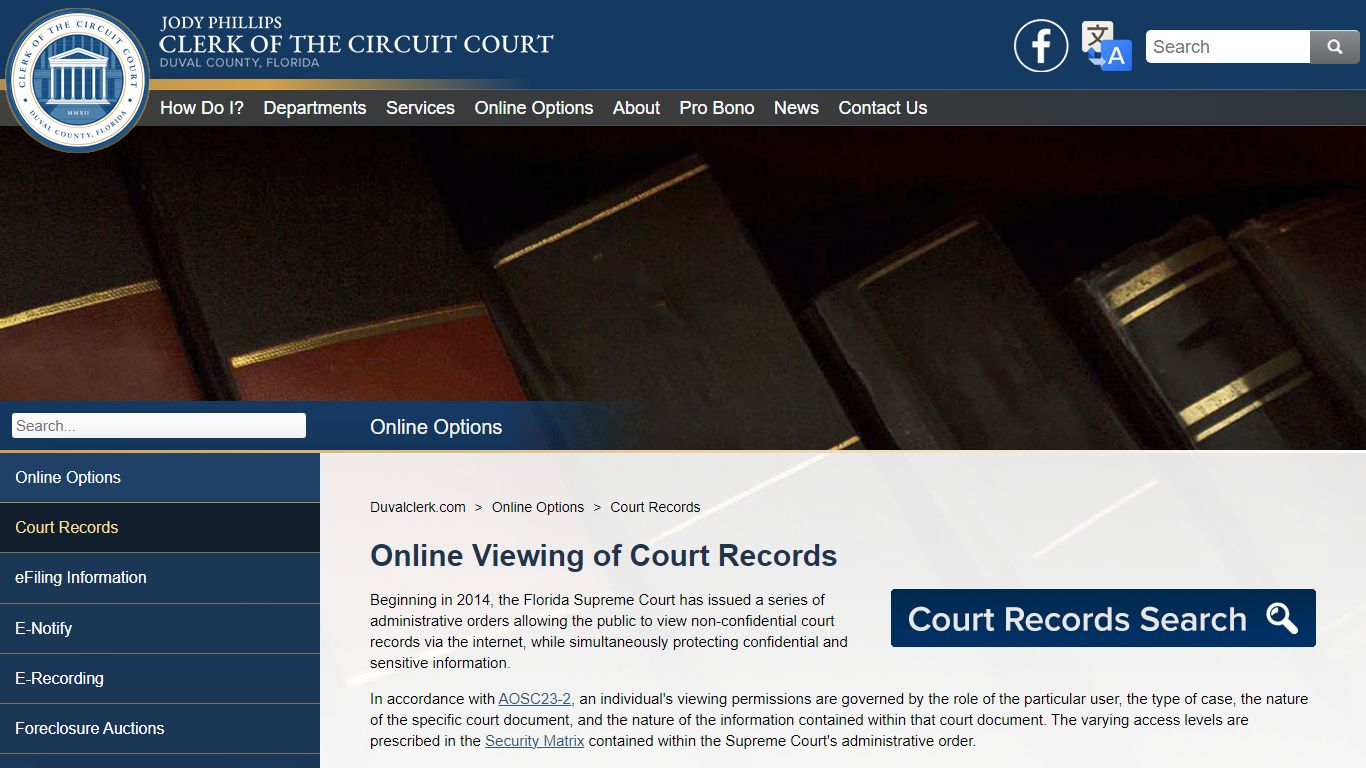 Duvalclerk.com - Court Records